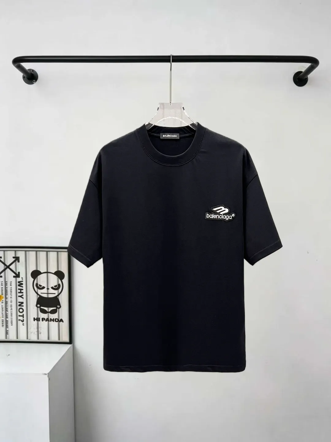 🔥110🔥 logo Logo Same Style T 280 Versatile : Black White Size：S M L XL